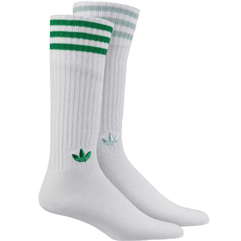 adidas socken weiß grünes logo